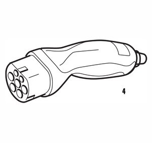 Volvo Laddkabel Typ 2?kontakt, 6 meter, Max 16 A, 3 fas, Mode 3